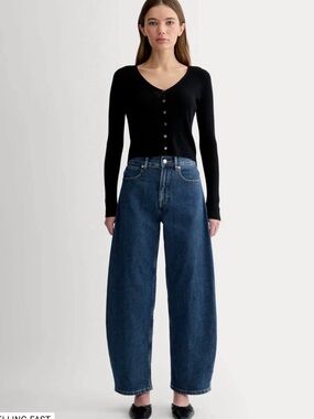 Everlane The Way High Curve Jeans - Dark Blue Sz 31 (27” inseam)